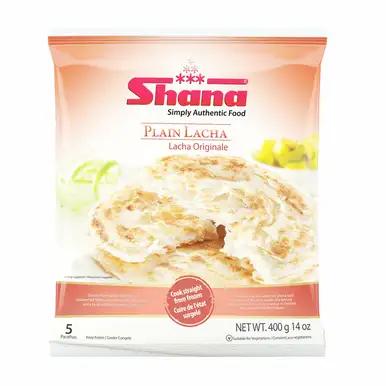 Shana Plain Lacha Paratha, 5 Pack